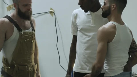 Disruptive Films: Uncut Uniformed Studs Share Ass