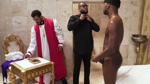 Oil Anointing Turns Into Dirty Sex Session