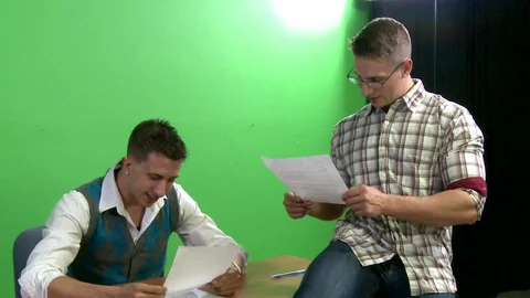 Circle Jerk Boys: Newscasters break more than news